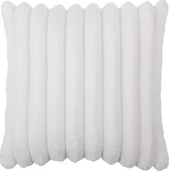 Dekokissen Luxus Flanell offwhite Polyester B/L: ca. 45x45 cm