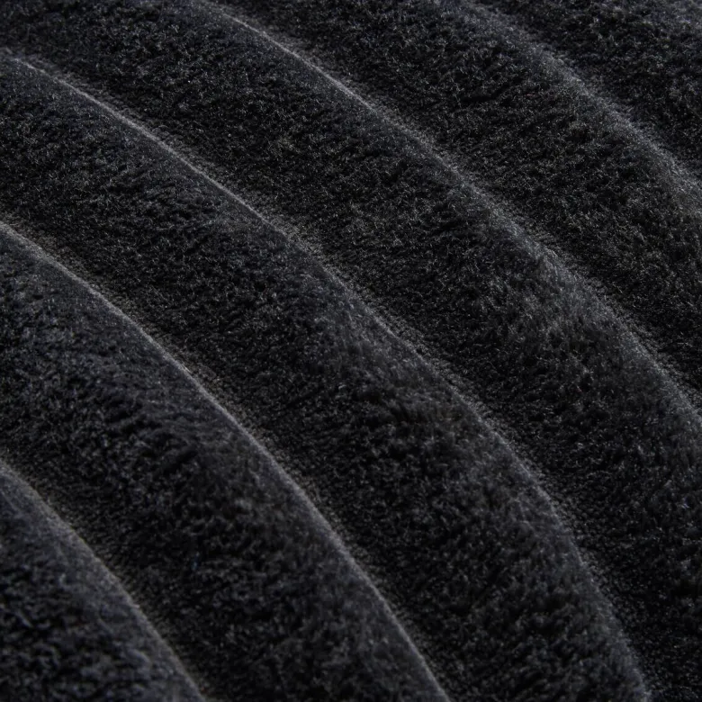 Dekokissen Luxus Flanell schwarz Polyester B/L: ca. 70x50 cm