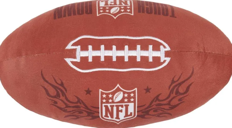 Dekokissen NFL braun Polyester L/D: ca. 36x16,5 cm