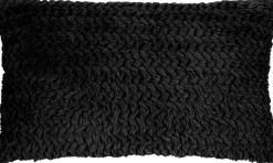 Dekokissen schwarz Polyester B/L: ca. 30x50 cm