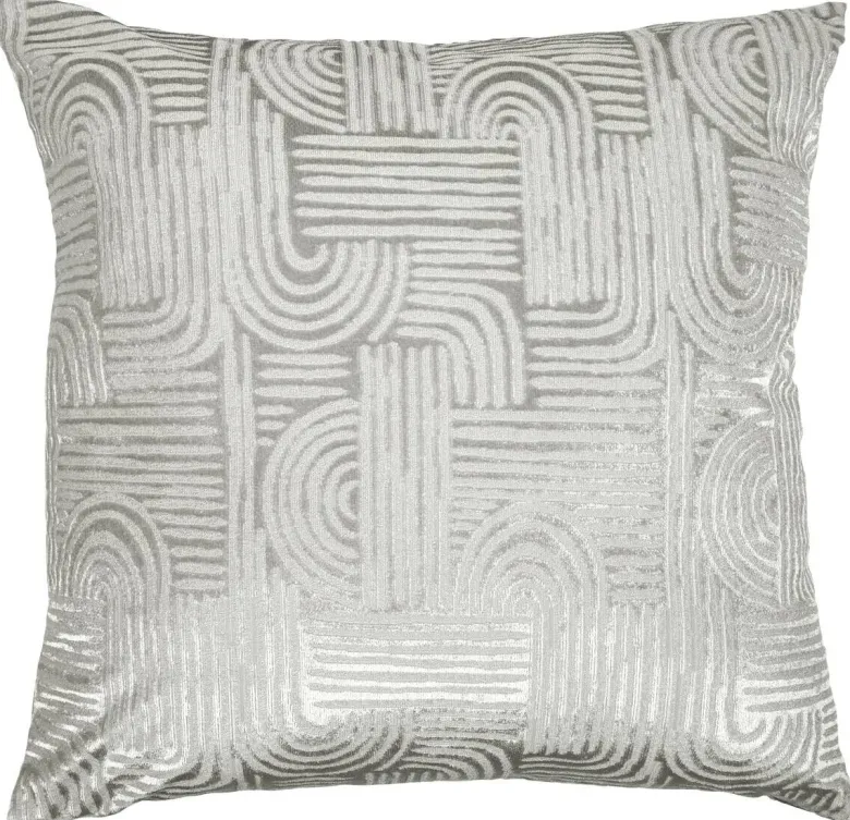 Dekokissen silber Polyester B/L: ca. 45x45 cm