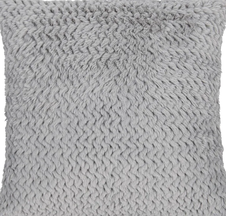 Dekokissen silber Polyester B/L: ca. 45x45 cm