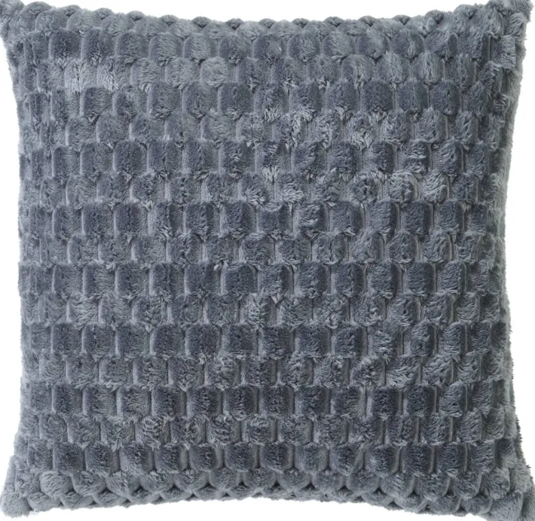 Dekokissen Wabe anthrazit Polyester B/L: ca. 45x45 cm