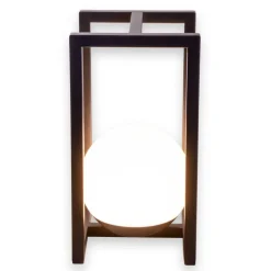 Dekoleuchte 5298122 schwarz weiß Metall Kunststoff B/H/T: ca. 16x30x16 cm