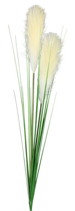 Deko-Pflanze creme Kunststoff B/H/L: ca. 5x107x5 cm