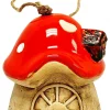 Dekorationsartikel rot Porzellan B/H/L: ca. 11x13x11 cm