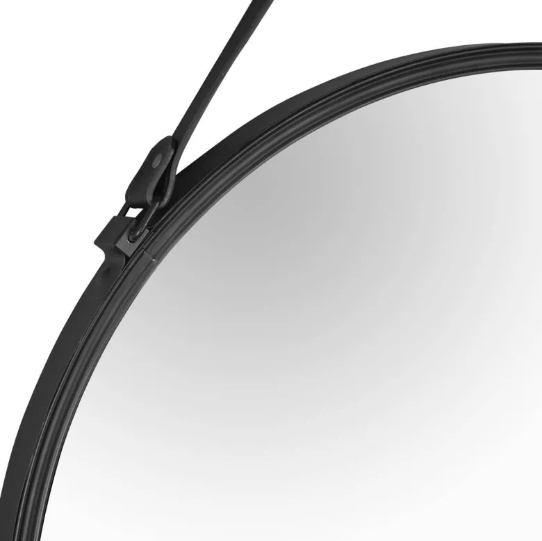 Dekorspiegel Delia schwarz D: ca. 55 cm