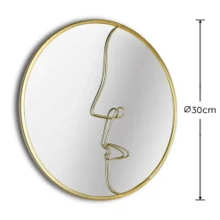 Dekospiegel Gerda gold Optik D: ca. 30 cm