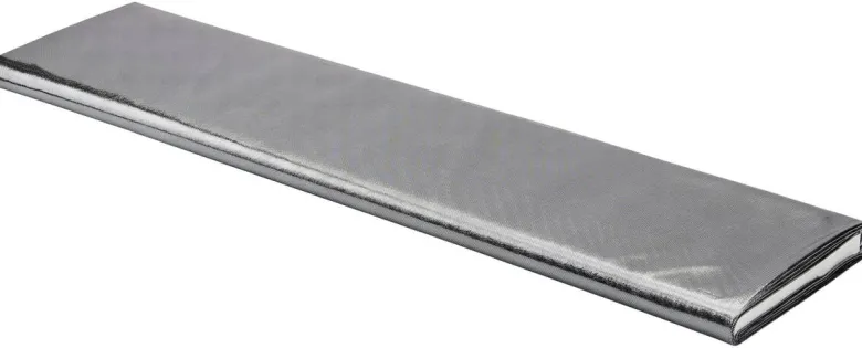 Dekostoff Lamee silber B: ca. 150 cm