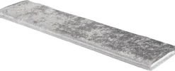 Dekostoff Pannesamt silber B: ca. 150 cm