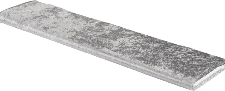 Dekostoff Pannesamt silber B: ca. 150 cm