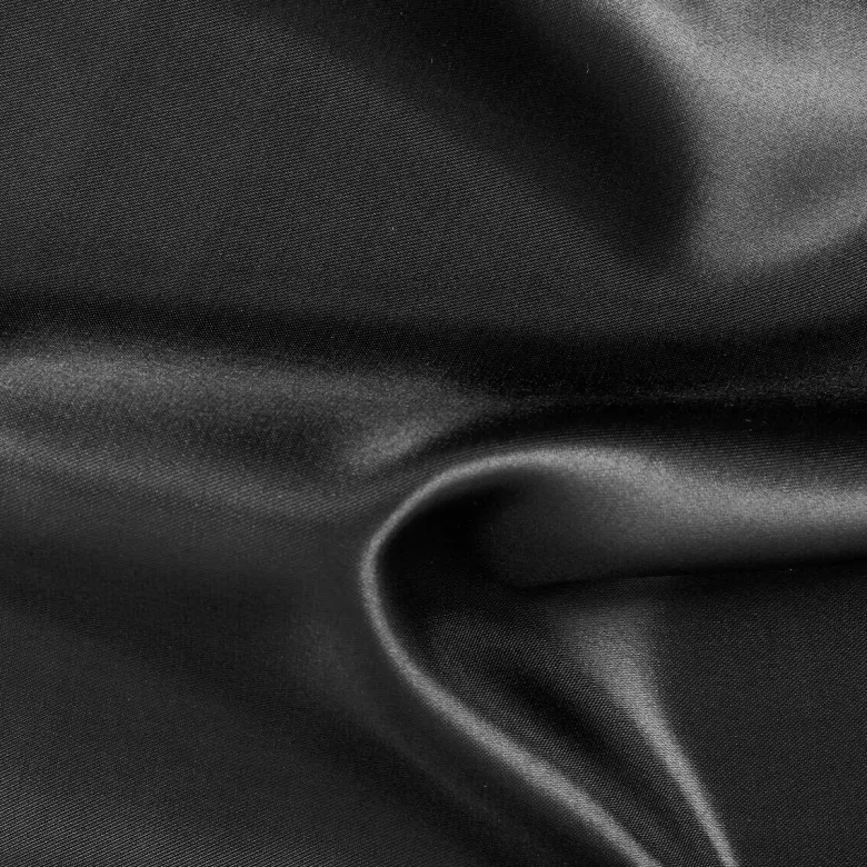 Dekostoff Satin schwarz B: ca. 145 cm
