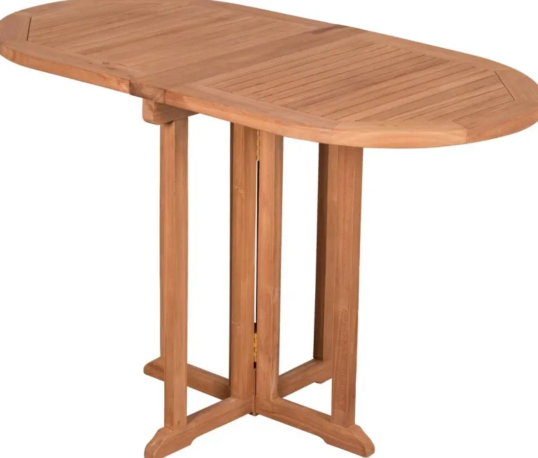 deVries Balkontisch Woodie natur Teakholz B/H/L: ca. 60x75x120 cm