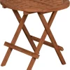 deVries Beistelltisch Woodie natur Teakholz H/D: ca. 50x50 cm
