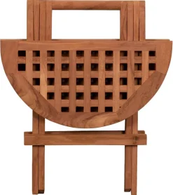 deVries Beistelltisch Woodie natur Teakholz H/D: ca. 50x50 cm