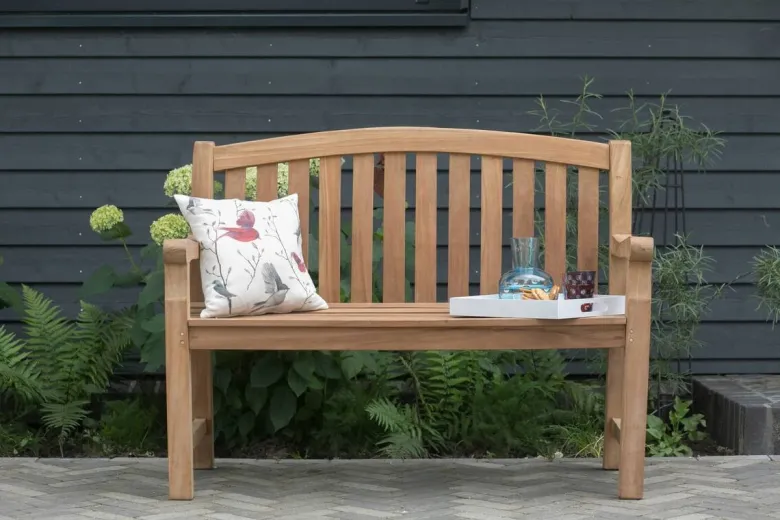 deVries Gartenbank Woodie braun Teakholz B/H/T: ca. 120x94x57 cm
