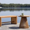 deVries Gartenbank Woodie natur Teakholz B/H/L: ca. 35x45x100 cm