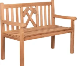 deVries Gartenbank Woodie natur Teakholz B/H/T: ca. 120x89x60 cm