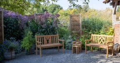 deVries Gartenbank Woodie natur Teakholz B/H/T: ca. 120x89x60 cm