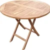 deVries Gartentisch Woodie natur Teakholz H/D: ca. 75x90 cm