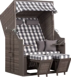 deVries Strandkorb Pure Standard natur Pinie B/H/T: ca. 120x160x80 cm