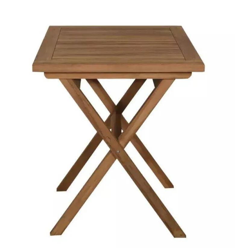 deVries Tisch Woodie natur Teakholz B/H/L: ca. 60x75x60 cm