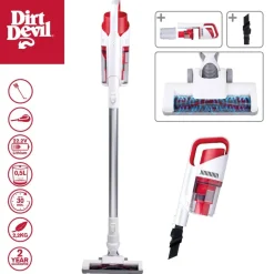 Dirt Devil Hand-/Stielstaubsauger DD9002 weiß rot