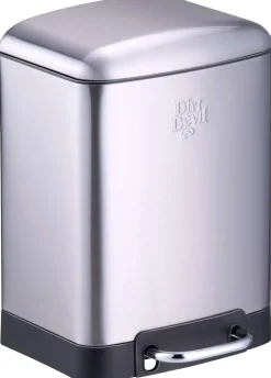 Dirt Devil Treteimer silber Edelstahl B/H/T: ca. 23x32,5x22,5 cm