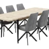 Drehstuhl Albany grau Microfaser B/H/T: ca. 47x95x62 cm
