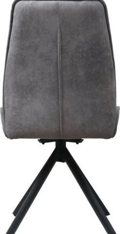 Drehstuhl Albany grau Microfaser B/H/T: ca. 47x95x62 cm