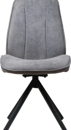 Drehstuhl Albany grau Microfaser B/H/T: ca. 47x95x62 cm