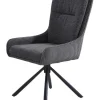 Drehstuhl anthrazit Webstoff B/H/T: ca. 56x98x65 cm