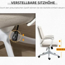 Drehstuhl 921-536BG beige weiß