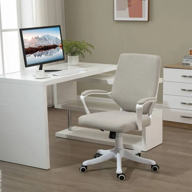 Drehstuhl 921-536BG beige weiß