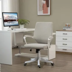 Drehstuhl 921-536BG beige weiß