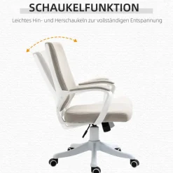 Drehstuhl 921-536BG beige weiß