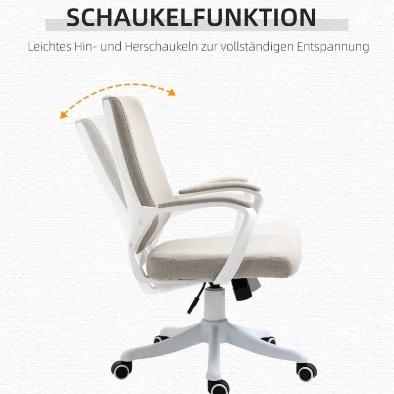 Drehstuhl 921-536BG beige weiß