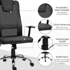 Drehstuhl 921-141BK schwarz