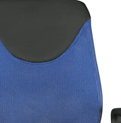 Drehstuhl blau Stoff