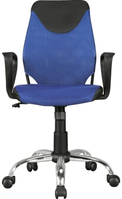 Drehstuhl blau Stoff