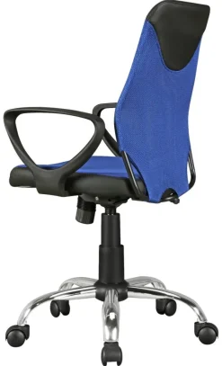 Drehstuhl blau Stoff