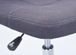 Drehstuhl Bonnie grau Kunststoff Metall