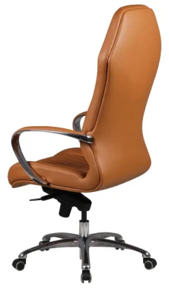 Drehstuhl braun Leder