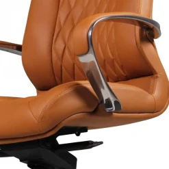 Drehstuhl braun Leder