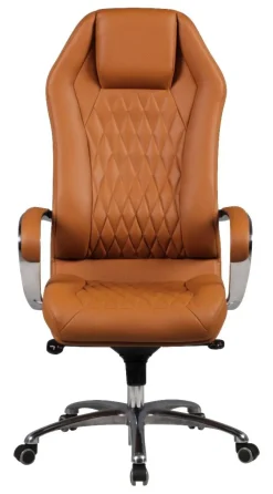 Drehstuhl braun Leder