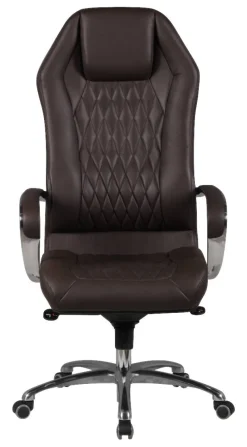 Drehstuhl braun Leder