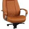 Drehstuhl braun Leder