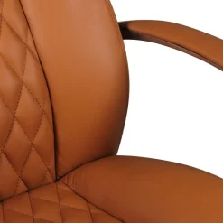 Drehstuhl braun Leder