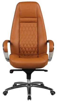 Drehstuhl braun Leder