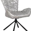Drehstuhl Brest silber Kunstleder Nylon B/T: ca. 67x65 cm